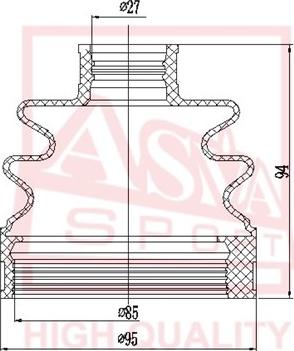 ASVA ASBT-INRSF - Putekļusargs, Piedziņas vārpsta autodraugiem.lv