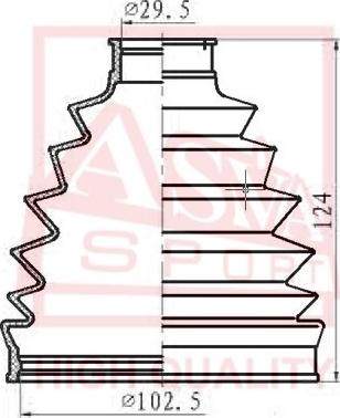 ASVA ASBT-T52 - Putekļusargs, Piedziņas vārpsta autodraugiem.lv