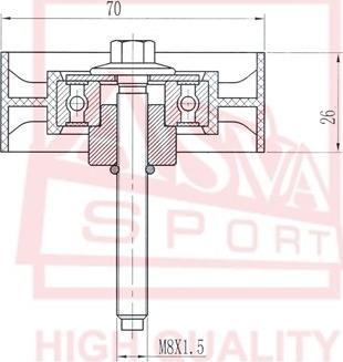 ASVA FDBP-018 - Spriegotājrullītis, Ķīļsiksna autodraugiem.lv