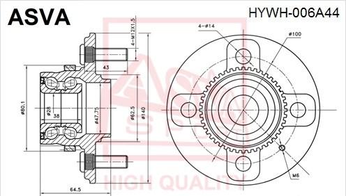 ASVA HYWH-006A44 - Riteņa rumba autodraugiem.lv