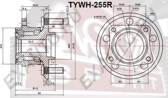 ASVA TYWH-255R - Riteņa rumba autodraugiem.lv