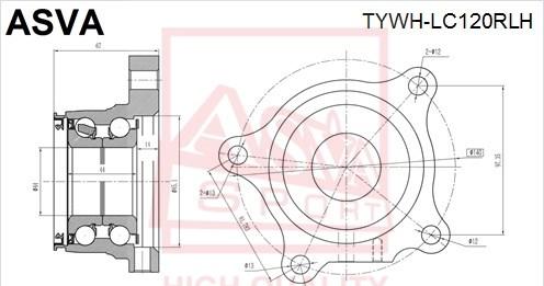 ASVA TYWH-LC120RLH - Riteņa rumba autodraugiem.lv