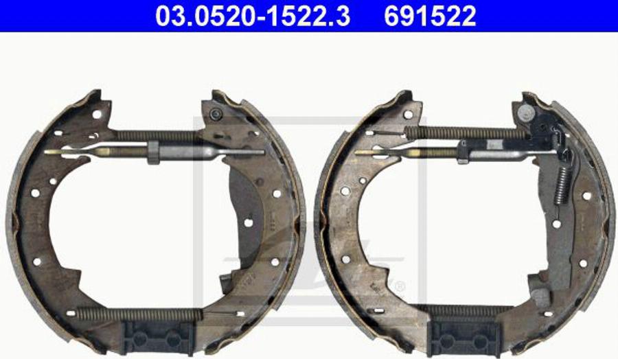 ATE 691522 - Bremžu loku komplekts autodraugiem.lv