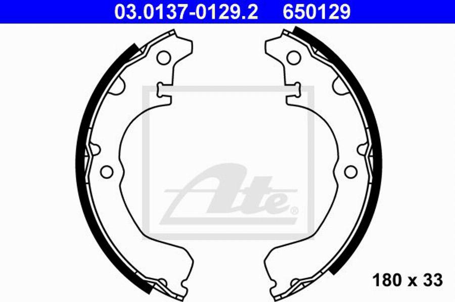 ATE 650129 - Bremžu loku komplekts autodraugiem.lv