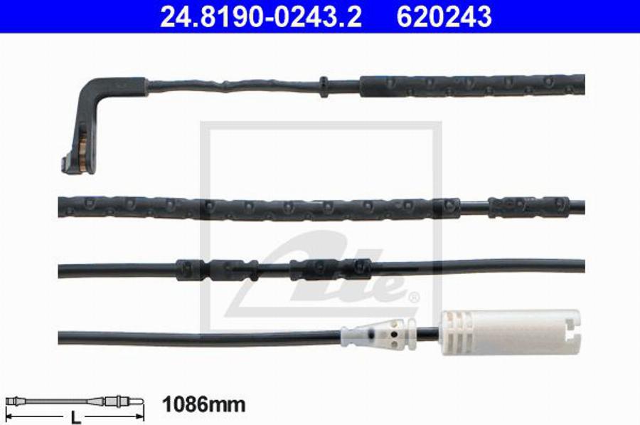 ATE 620243 - Indikators, Bremžu uzliku nodilums autodraugiem.lv