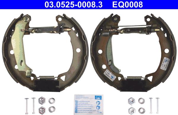 ATE 03.0525-0008.3 - Bremžu loku komplekts autodraugiem.lv