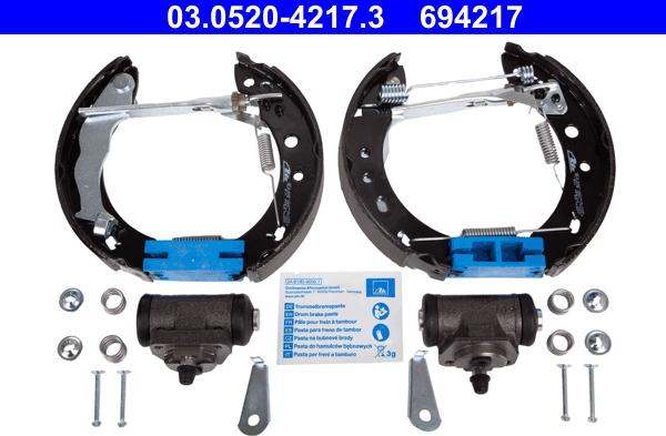 ATE 03.0520-4217.3 - Bremžu loku komplekts autodraugiem.lv