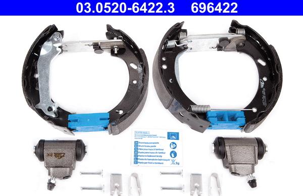 ATE 03.0520-6422.3 - Bremžu loku komplekts autodraugiem.lv