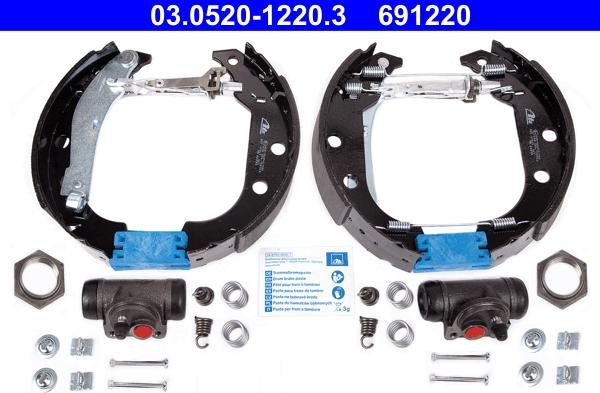 ATE 03.0520-1220.3 - Bremžu loku komplekts autodraugiem.lv