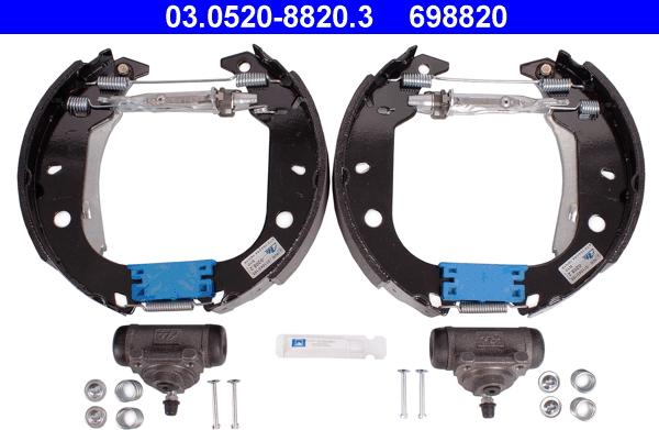 ATE 03.0520-8820.3 - Bremžu loku komplekts autodraugiem.lv