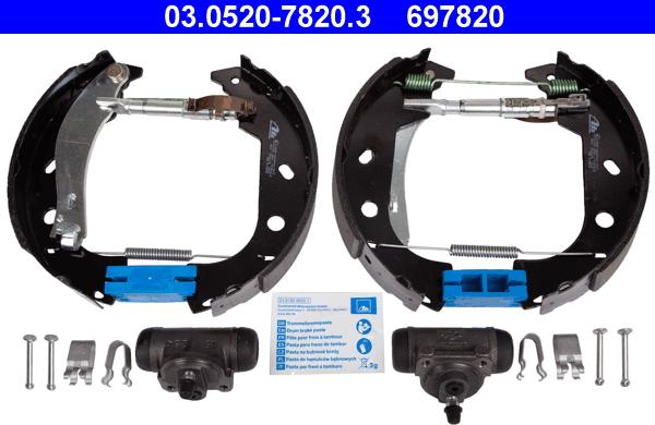 ATE 03.0520-7820.3 - Bremžu loku komplekts autodraugiem.lv