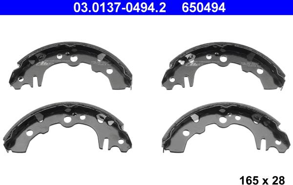 ATE 03.0137-0494.2 - Bremžu loku komplekts autodraugiem.lv