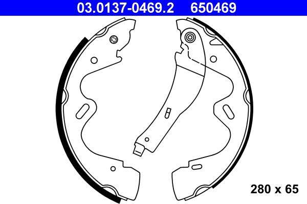 ATE 03.0137-0469.2 - Bremžu loku komplekts autodraugiem.lv