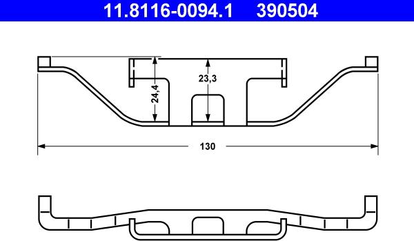 ATE 11.8116-0094.1 - Atspere, Bremžu suports autodraugiem.lv