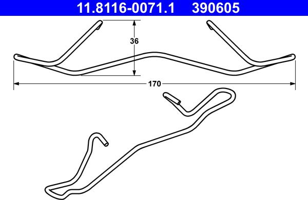 ATE 11.8116-0071.1 - Atspere, Bremžu suports autodraugiem.lv