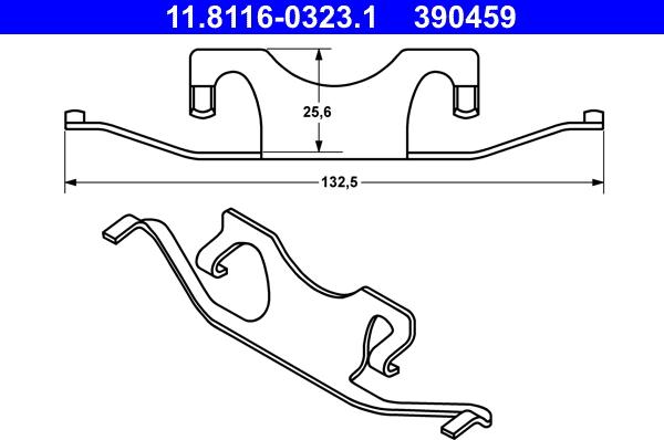 ATE 11.8116-0323.1 - Atspere, Bremžu suports autodraugiem.lv