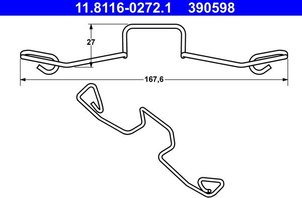 ATE 11.8116-0272.1 - Atspere, Bremžu suports autodraugiem.lv