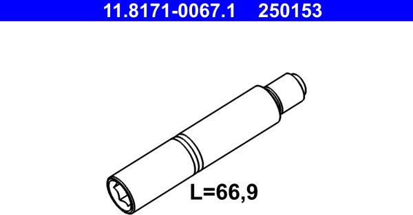 ATE 11.8171-0067.1 - Vadīkla, Bremžu suports autodraugiem.lv