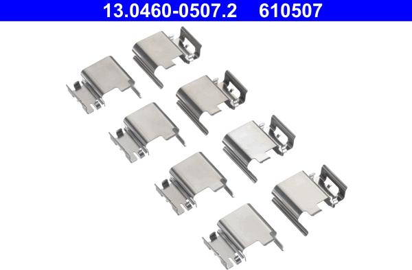 ATE 13.0460-0507.2 - Piederumu komplekts, Disku bremžu uzlikas autodraugiem.lv