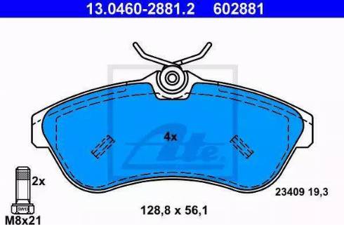 Alpha Brakes HKP-CT-039 - Bremžu uzliku kompl., Disku bremzes autodraugiem.lv