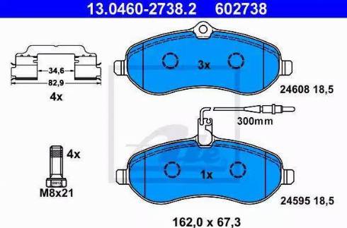 Alpha Brakes HKP-FT-060 - Bremžu uzliku kompl., Disku bremzes autodraugiem.lv