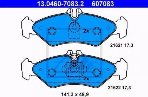 Alpha Brakes HKT-VW-004 - Bremžu uzliku kompl., Disku bremzes autodraugiem.lv