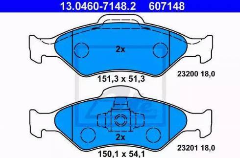 Alpha Brakes HKP-FR-037 - Bremžu uzliku kompl., Disku bremzes autodraugiem.lv