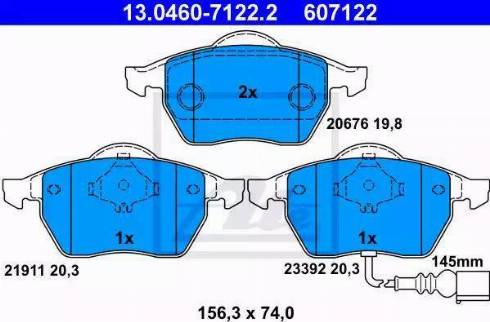 Alpha Brakes HKP-AU-027 - Bremžu uzliku kompl., Disku bremzes autodraugiem.lv