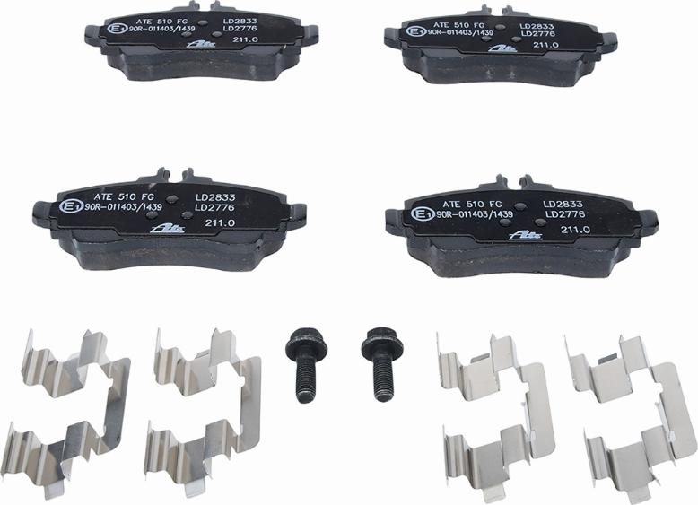 ATE 13.0470-2776.2 - Bremžu uzliku kompl., Disku bremzes autodraugiem.lv