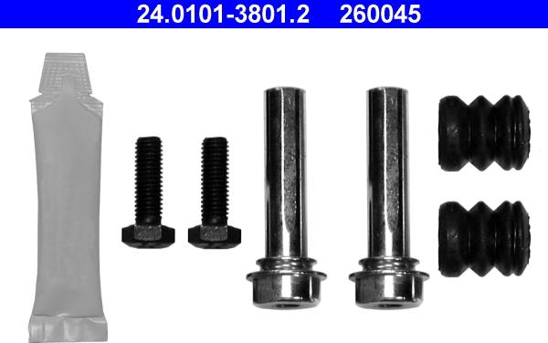 ATE 24.0101-3801.2 - Piederumu komplekts, Bremžu suports autodraugiem.lv