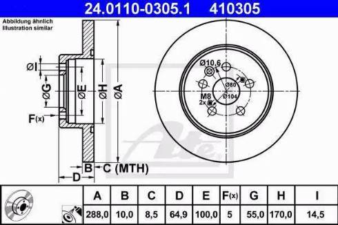 Alpha Brakes HTT-TY-041 - Bremžu diski autodraugiem.lv