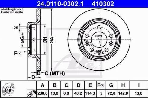 Alpha Brakes HTT-MZ-029 - Bremžu diski autodraugiem.lv