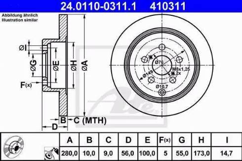 Alpha Brakes HTT-TY-045 - Bremžu diski autodraugiem.lv