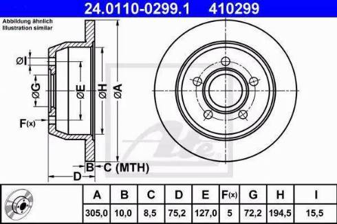 Alpha Brakes HTT-CH-001 - Bremžu diski autodraugiem.lv