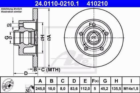 Alpha Brakes HTT-AU-007 - Bremžu diski autodraugiem.lv