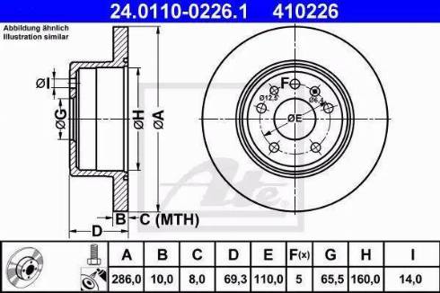 Alpha Brakes HTT-PL-009 - Bremžu diski autodraugiem.lv