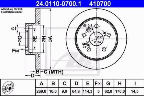 Alpha Brakes HTT-TY-025 - Bremžu diski autodraugiem.lv