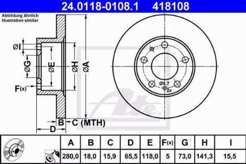 Alpha Brakes HTP-PE-016 - Bremžu diski autodraugiem.lv