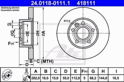 Alpha Brakes HTP-VW-004 - Bremžu diski autodraugiem.lv