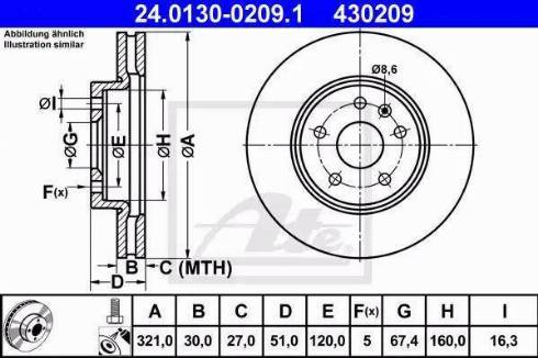 Alpha Brakes HTP-PL-034 - Bremžu diski autodraugiem.lv