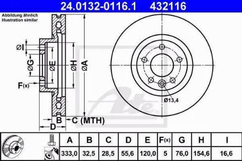 Alpha Brakes HTP-VW-036 - Bremžu diski autodraugiem.lv