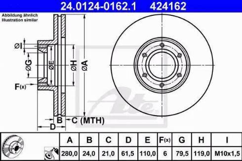 Alpha Brakes HTP-RE-022 - Bremžu diski autodraugiem.lv