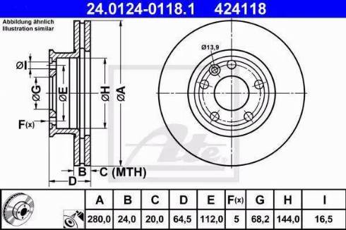 Alpha Brakes HTP-VW-026 - Bremžu diski autodraugiem.lv