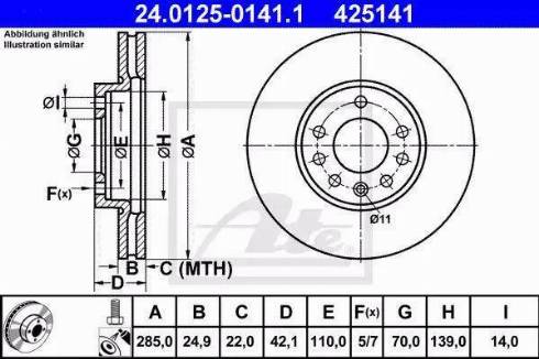 Alpha Brakes HTP-PL-032 - Bremžu diski autodraugiem.lv