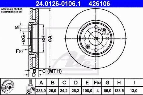 Alpha Brakes HTP-PE-008 - Bremžu diski autodraugiem.lv