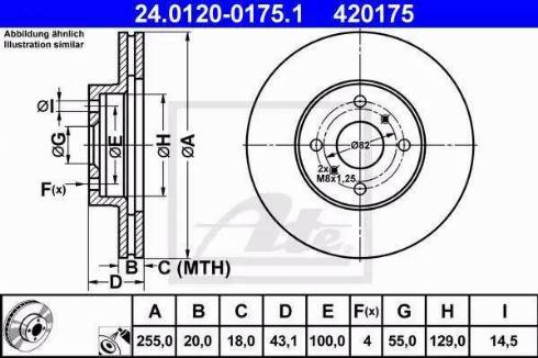 Alpha Brakes HTP-TY-129 - Bremžu diski autodraugiem.lv