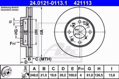 Alpha Brakes HTP-HD-037 - Bremžu diski autodraugiem.lv