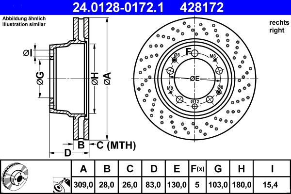 ATE 24.0128-0172.1 - Bremžu diski autodraugiem.lv