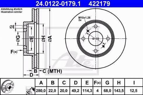 Alpha Brakes HTP-NS-080 - Bremžu diski autodraugiem.lv