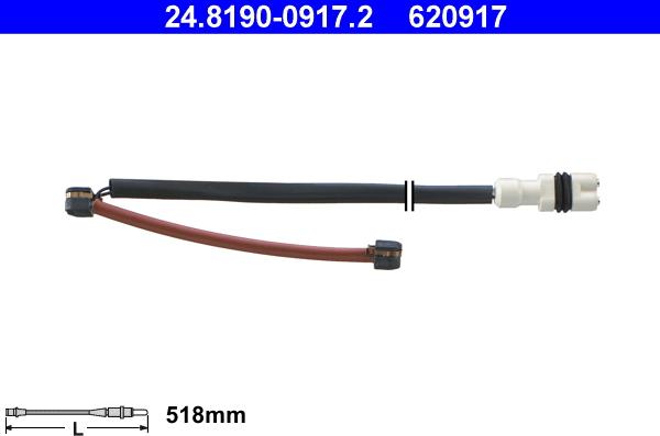 ATE 24.8190-0917.2 - Indikators, Bremžu uzliku nodilums autodraugiem.lv